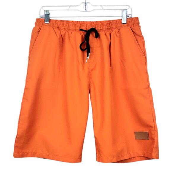 **Men’s XL Orange Drawstring Lightweight Summer Shorts Comfortable Casual Wear** - Picture 5 of 12